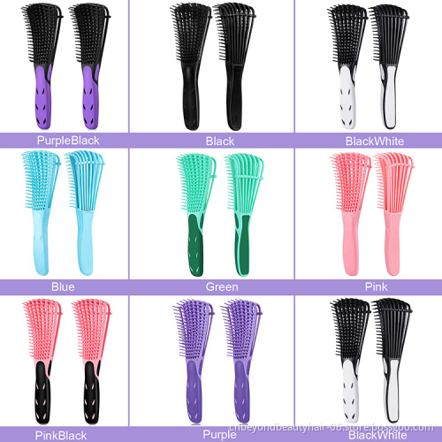 Free sample Curve Fast Drying Plastic Massage hair brushes Vent Detangling  4C Hair detangling hair  Brush
